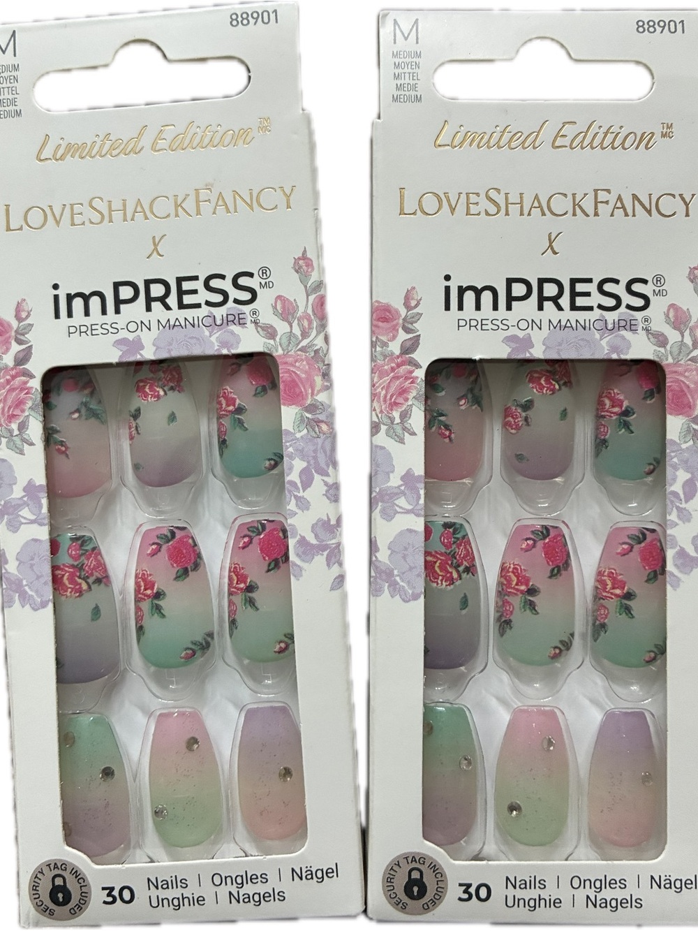 imPRESS x LoveShackFancy Floral Ombre Press-On Nails - 2 pack